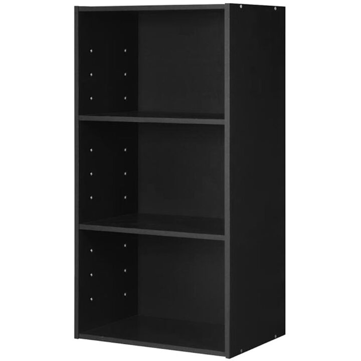 Hivvago 3 Open Shelf Bookcase Modern Storage Display Cabinet
