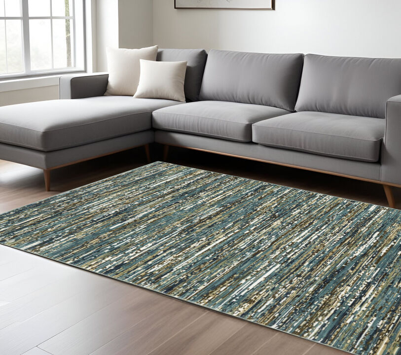 HomeRoots Striped Area Rug