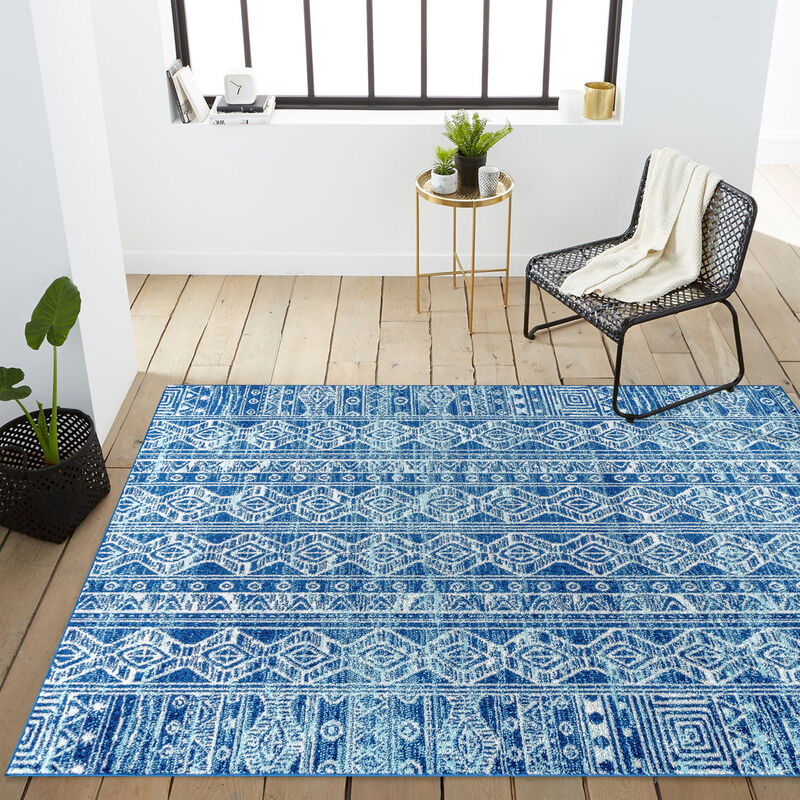 Modern Persian Boho Vintage Tribal Area Rug