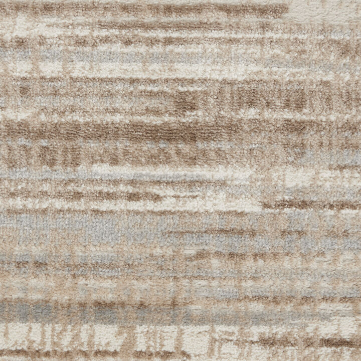 HomeRoots Geometric Distressed Non Skid Runner Rug