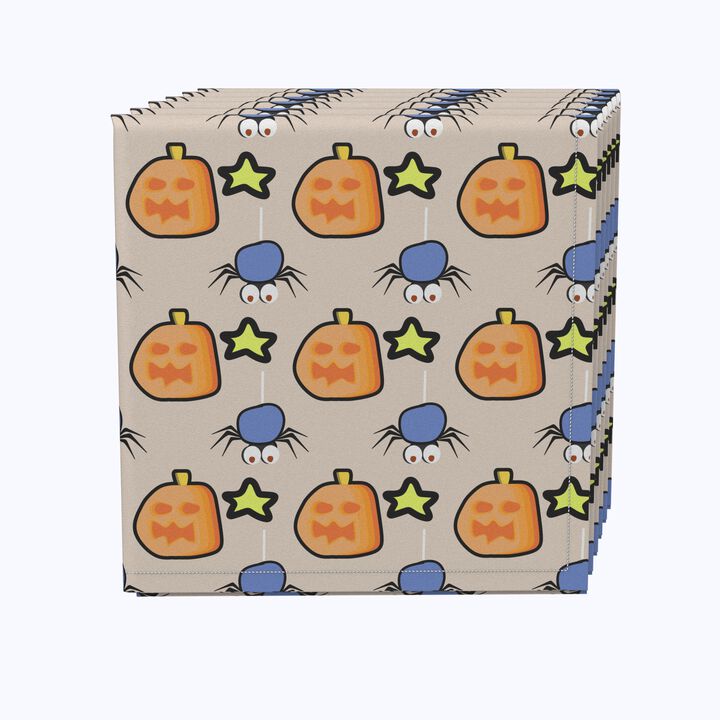Fabric Textile Products, Inc. Napkin Set, 100% Polyester, Set of 4, Pacman Halloween