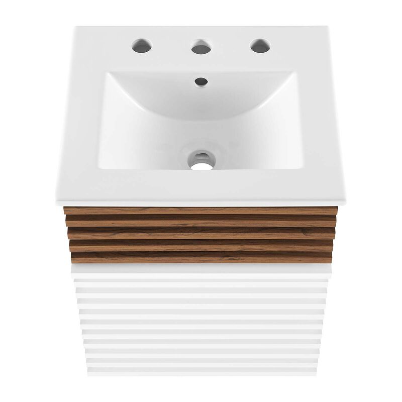 Render 18" Wall-Mount Bathroom Vanity image number 5