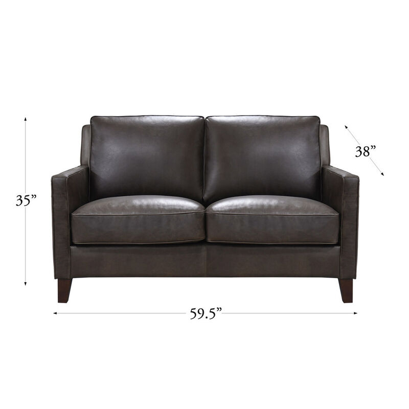 Ashby Top Grain Leather Loveseat