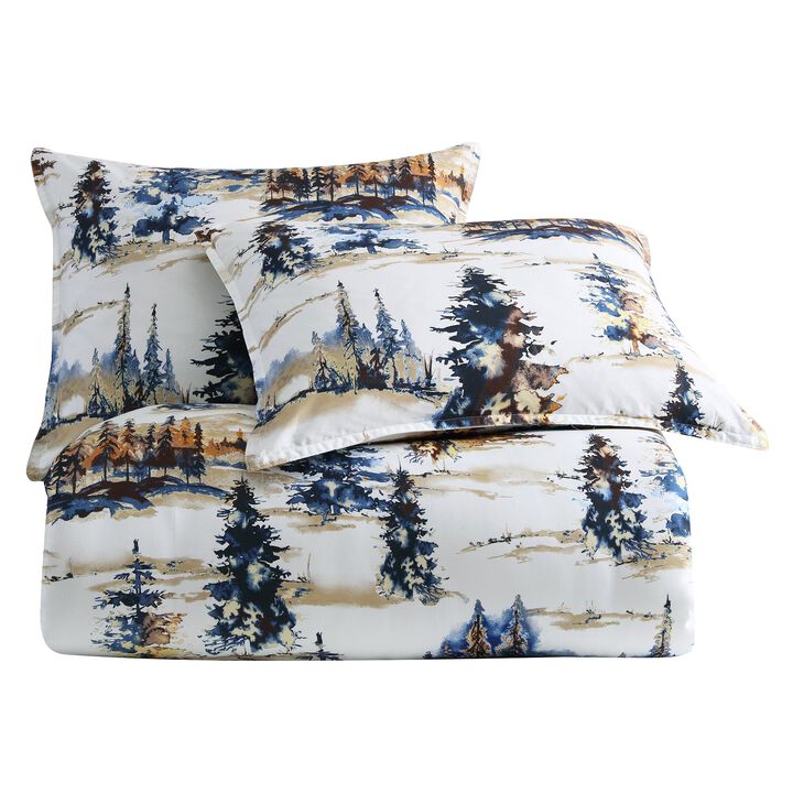 Acadia Queen 3-Piece Reversible Comforter Set