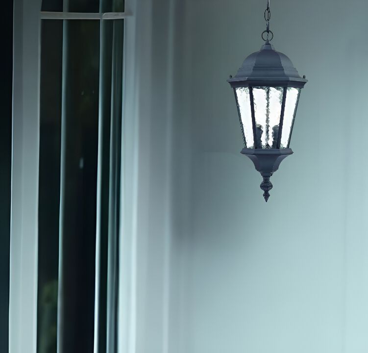 Two-Light Carousel Lantern Hanging Light for Indoor or Outdoor Spaces