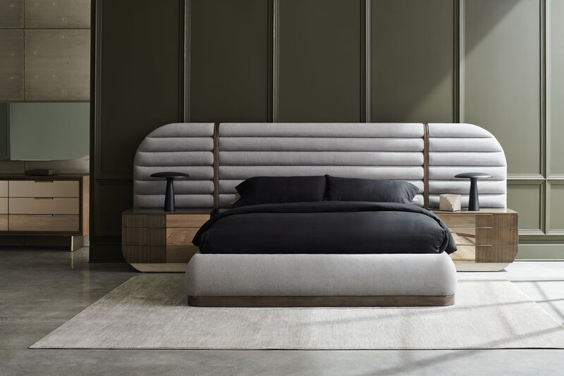 La Moda King Upholstered Panel Bed