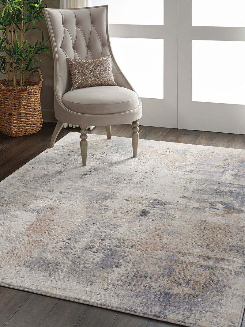 Rustic Textures RUS05 Beige/Gray 3'11" x 5'11" Rug