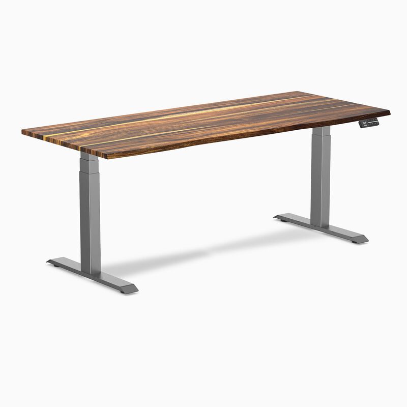 Desky Dual Hardwood Sit Stand Desk image number 0