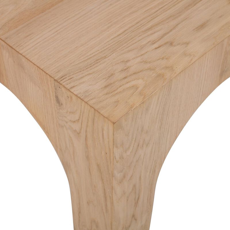 Jofran Archimedes 20 Arched Wood Square Modern Rustic End Table