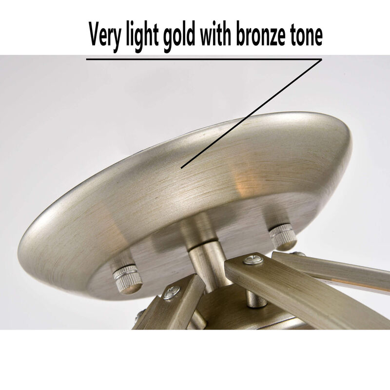 3-light Contemporary Sleek Curves Cradling Metal Flush Mount - Brushed Champagne image number 3