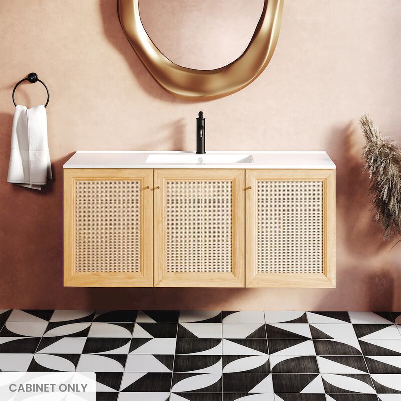 Classe 48" Wall-Mounted Bathroom Vanity Cabinet without Top in Natural Oak image number 1