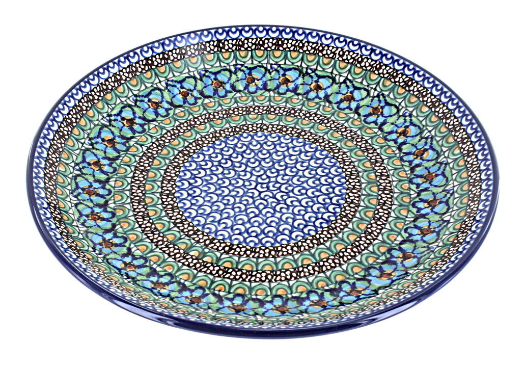 Blue Rose Polish Pottery Maria Dinner Plate