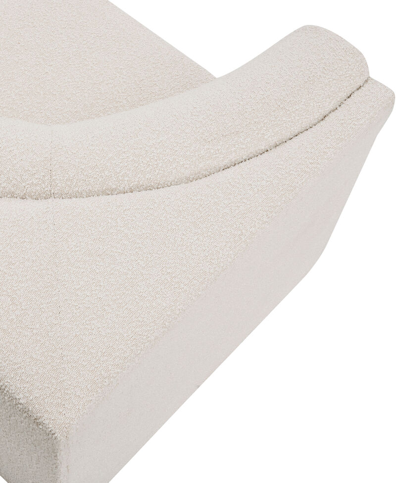 Meridian Furniture Ollie Cream Boucle Fabric Corner