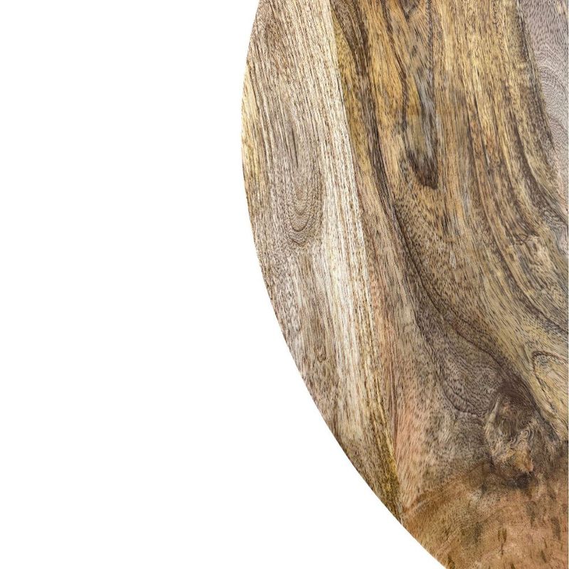 Carolina Chair & Table Harmony 30 Brass Groove Wood Top Coffee Table - Black Honed