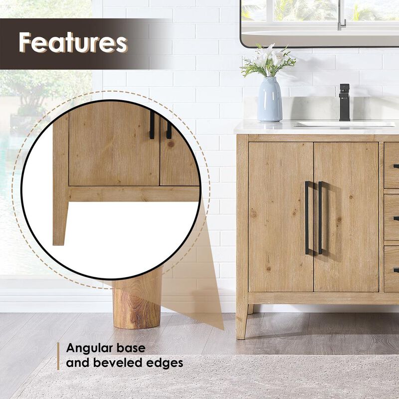 Altair Single Bathroom Cabinet Vanity Base without Top and Sink, no Mirror
