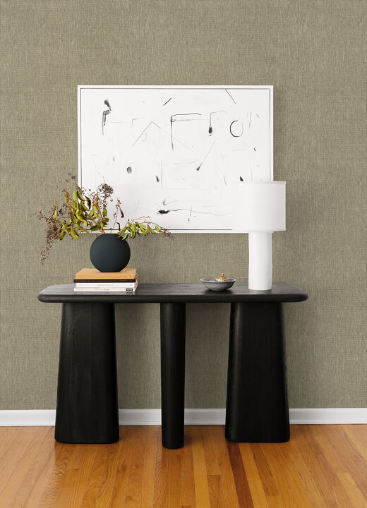 Annchi Black Woven Wallpaper