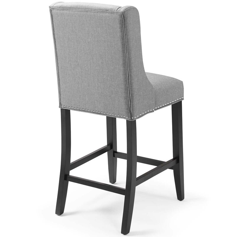 Baron Upholstered Fabric Counter Stool image number 3