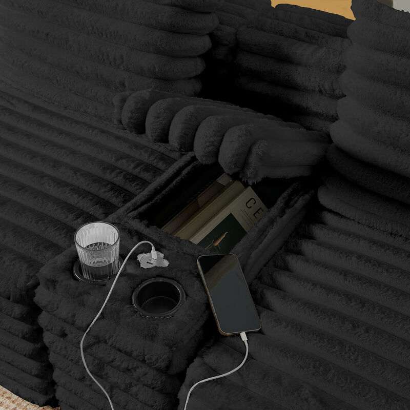 Snupdu 127" Cloud Couch Sectional image number 5