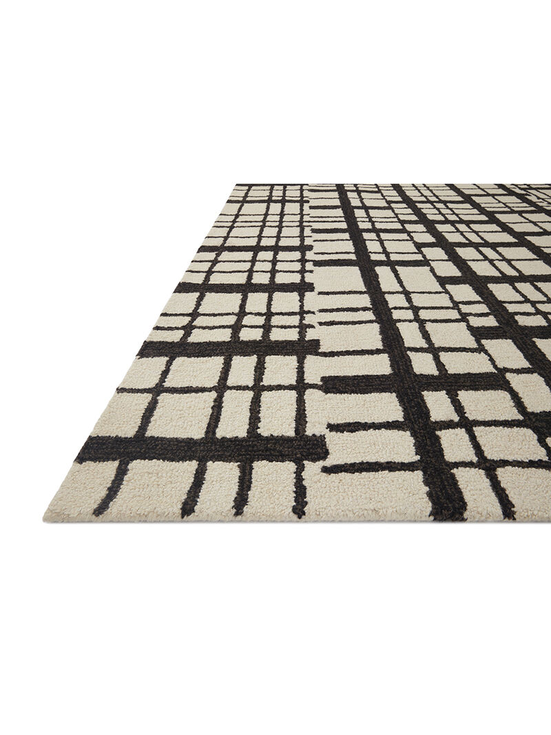Polly POL02 Black/Ivory 8'6" x 11'6" Rug