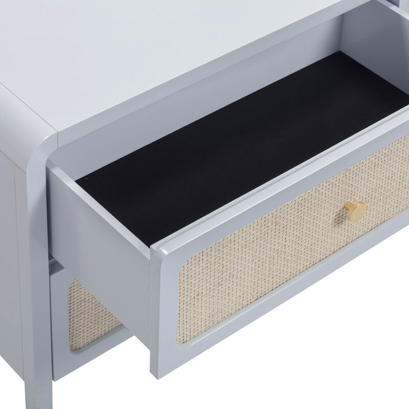 Patty Rattan 2 Drawer Nightstand image number 6