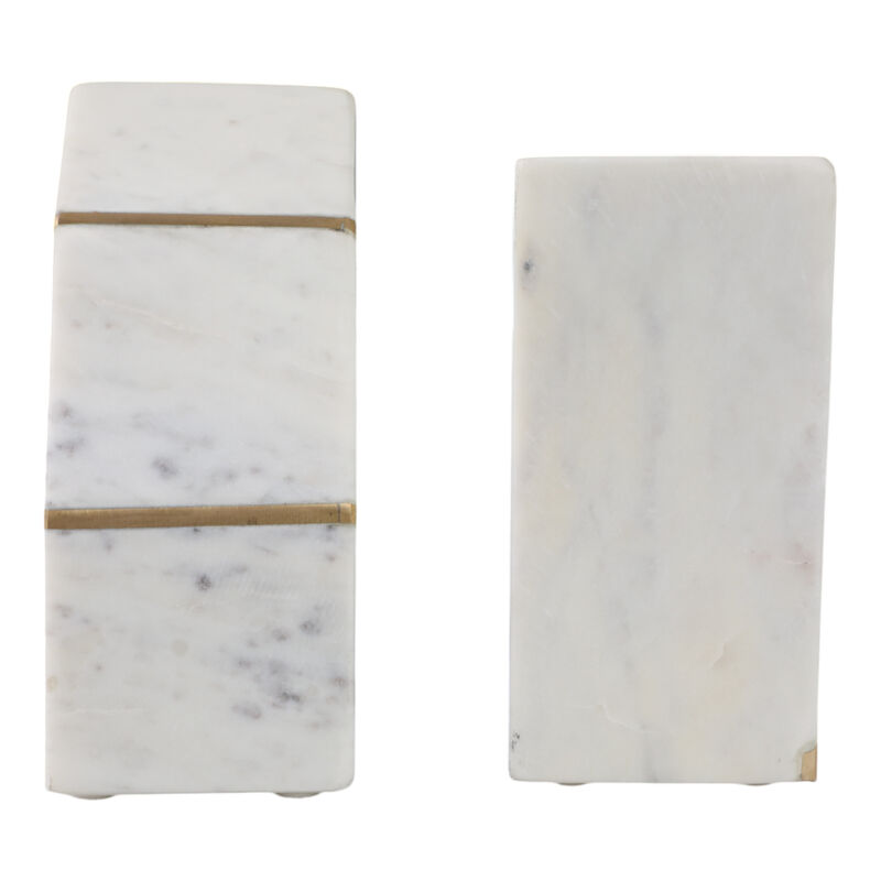 S/2 Marble Accent Bookends image number 3
