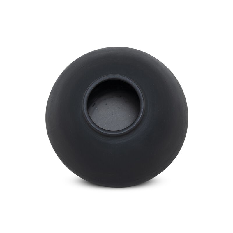 Bosa Aged Black Terracotta Vessel