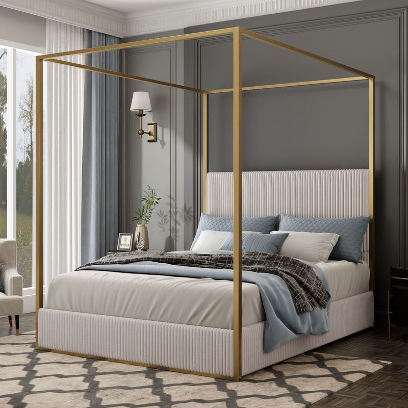 Metal Canopy Bed image number 1