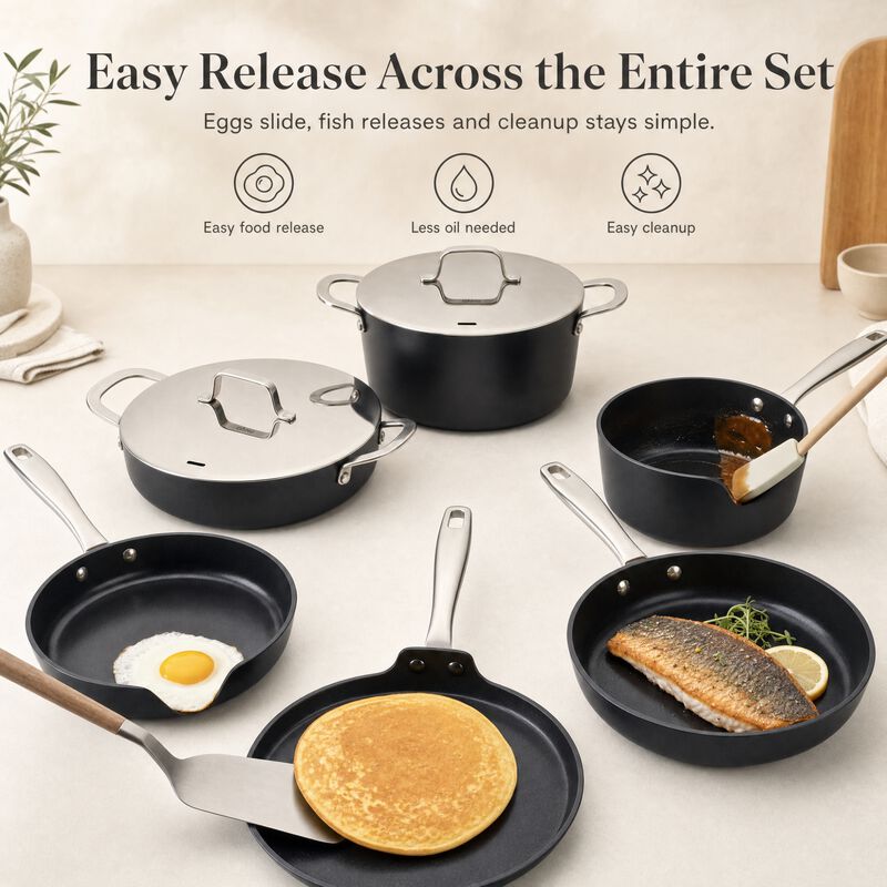 Alva Maestro 9-Piece Ceramic Nonstick Cookware Set image number 2