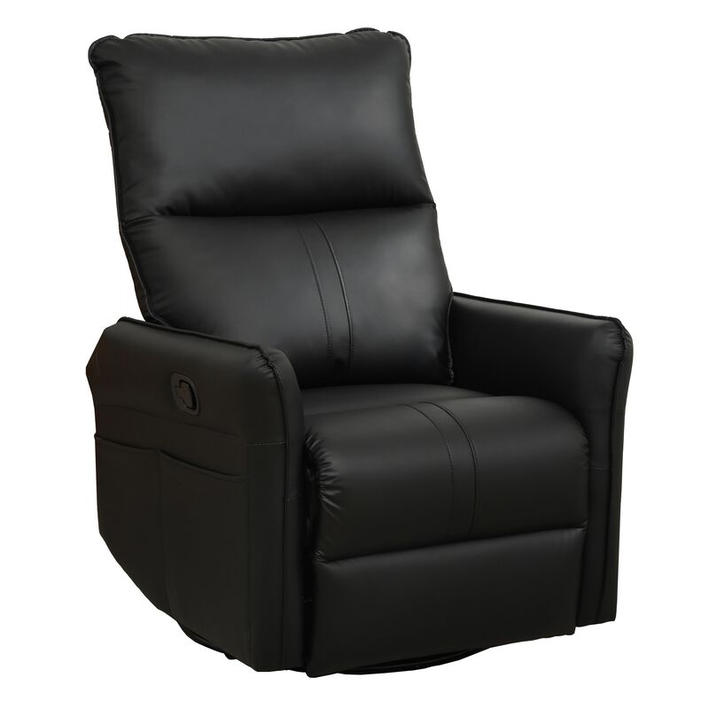 Mondawe 360 &deg; Swivel Nursery Rocking Swivel Recliner Chair, Glider Chair with Side Pocket