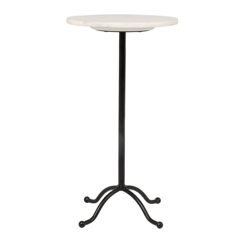 Marble Pedestal Side Table image number 1