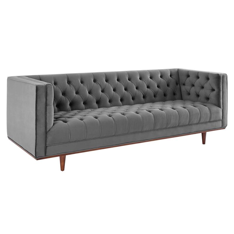 Elation Tufted Performance Velvet Sofa image number 2