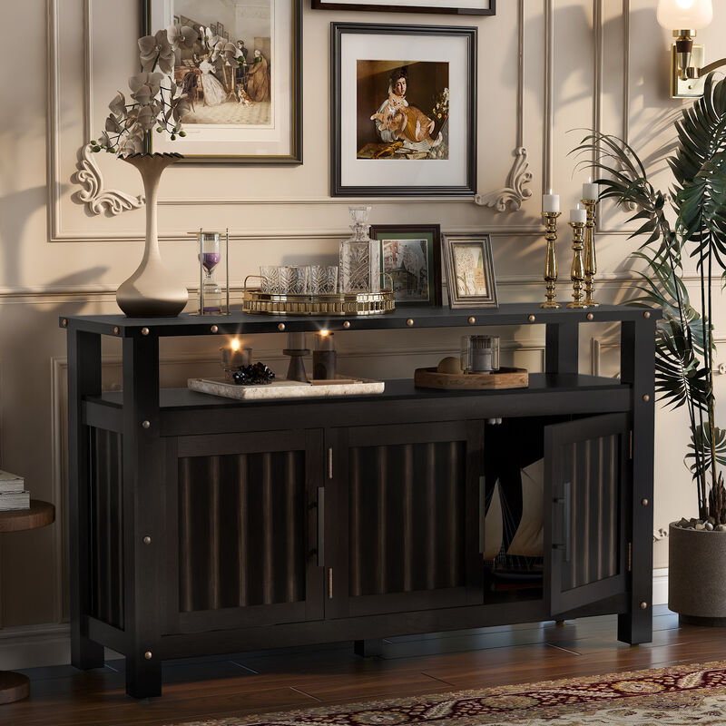 Wargip 55.1''Pine Sideboard image number 2