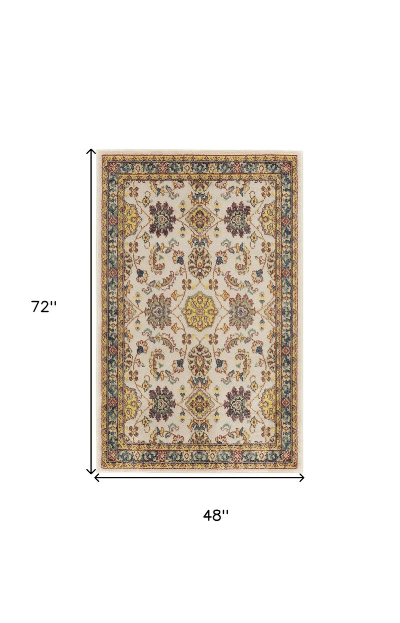 HomeRoots Floral Indoor Outdoor Area Rug image number 6