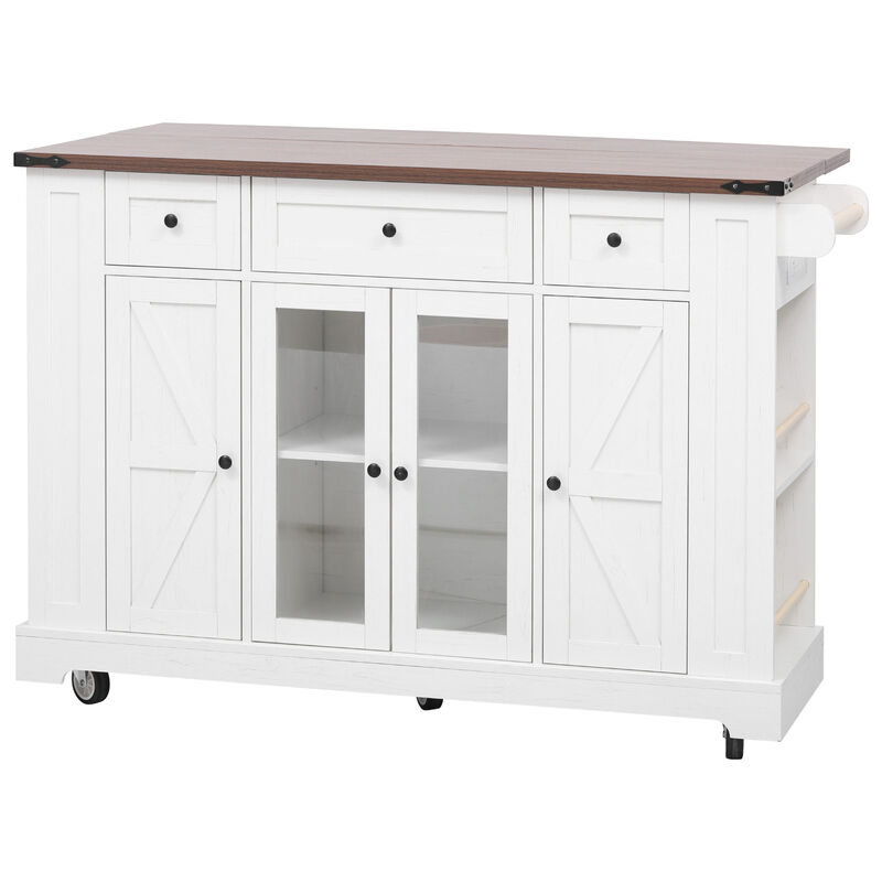 Cirsta Farmhouse Kitchen Island image number 7
