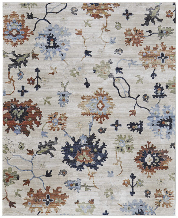 HomeRoots Floral Power Loom Area Rug