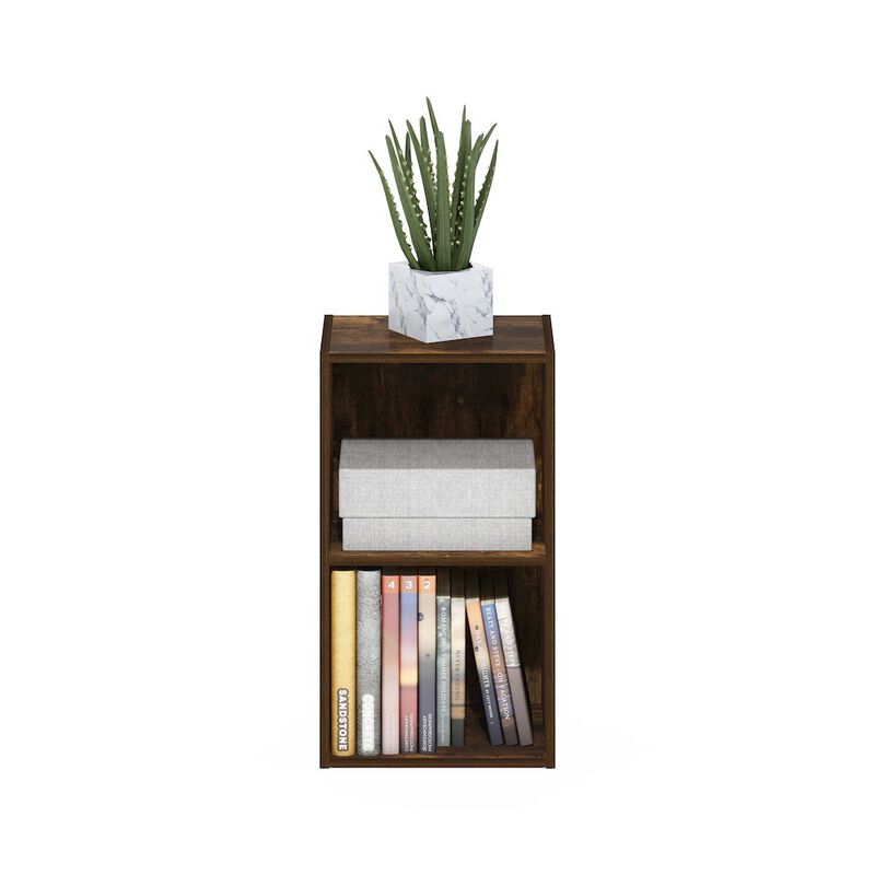 Pasir 2-Tier Open Shelf Bookcase, Amber Pine