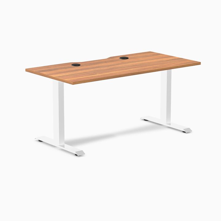 Desky Zero Scalloped Laminate Office Desk