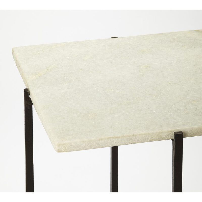 Square Marble Accent Table, Belen Kox