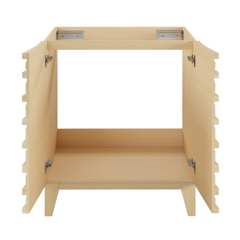 Cascade 30" Freestanding Bathroom Vanity Cabinet without Top in Natural Oak image number 5