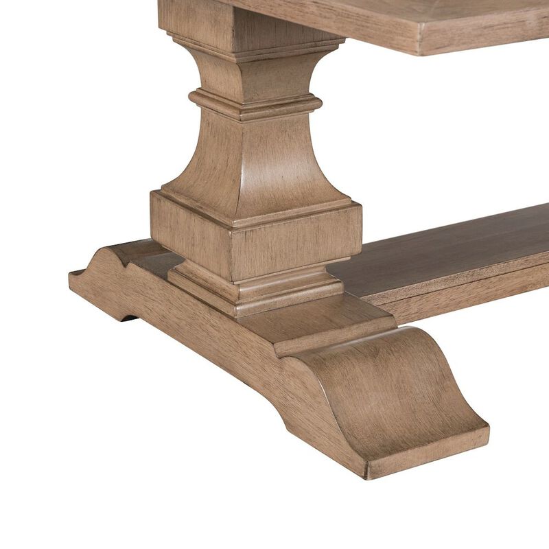 Liberty Furniture Haven Hills Rectangular Cocktail Table for Living Room - Camel Beige Birch Wood image number 7