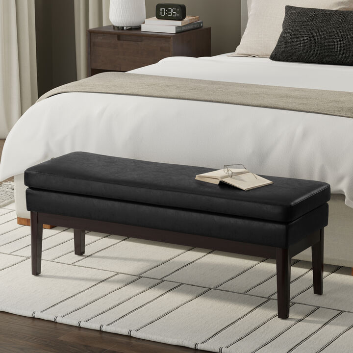 Simpli Home Carlson Ottoman Bench