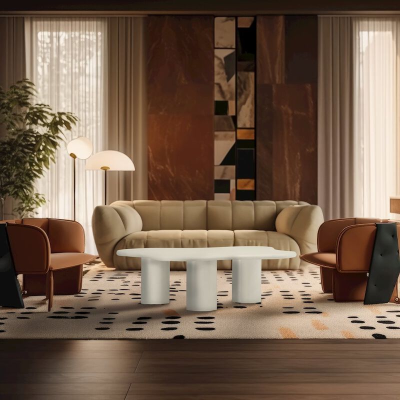 Meridian Furniture Romaine Cream Coffee Table