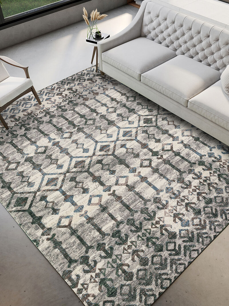 Brisbane BR8 Silver 3' x 5' Rug