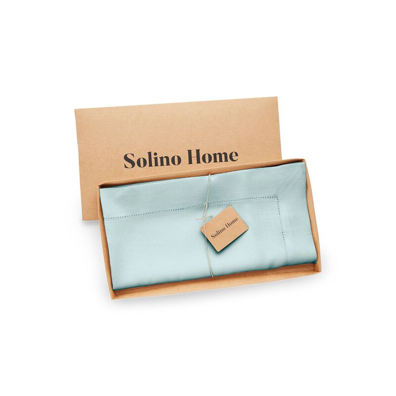 Linen Table Throw - Classic Hemstitch