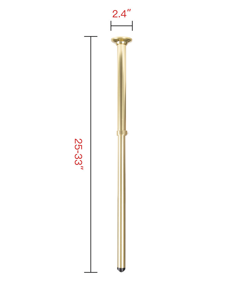Utopia Alley 25-33" Adjustable Rustproof Aluminum Vertical Ceiling Support Bar image number 6