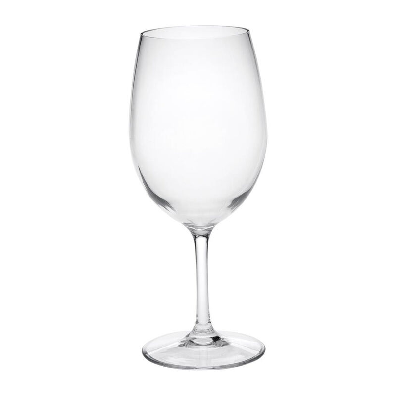 HomeRoots Set of Four Clear Tritan Plastic Stemmed All Purpose Wine Glass image number 0