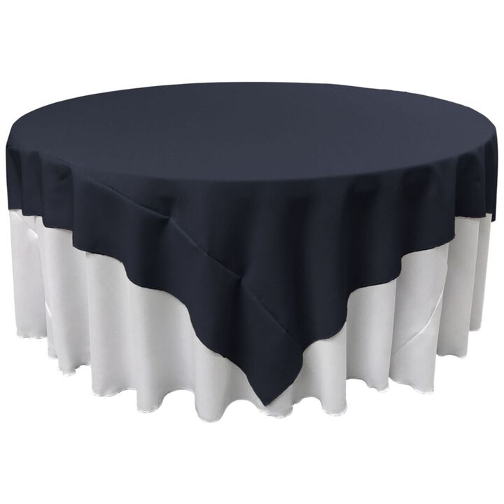 90-Inch Round Table Cover in Polyester Poplin for Home or Event Use