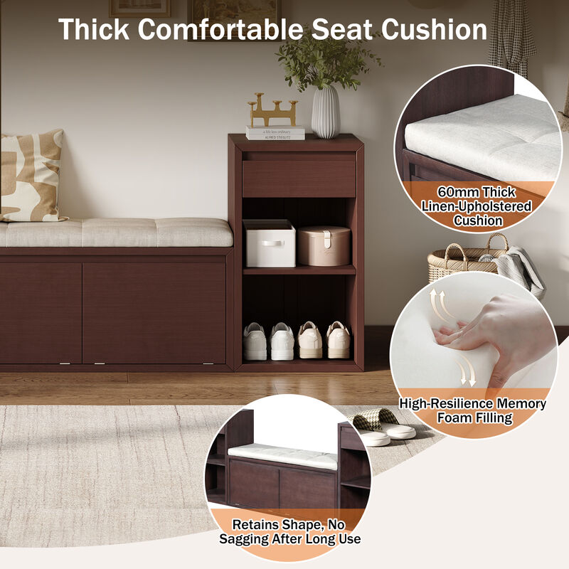 Luszuf Entryway Storage Bench image number 5