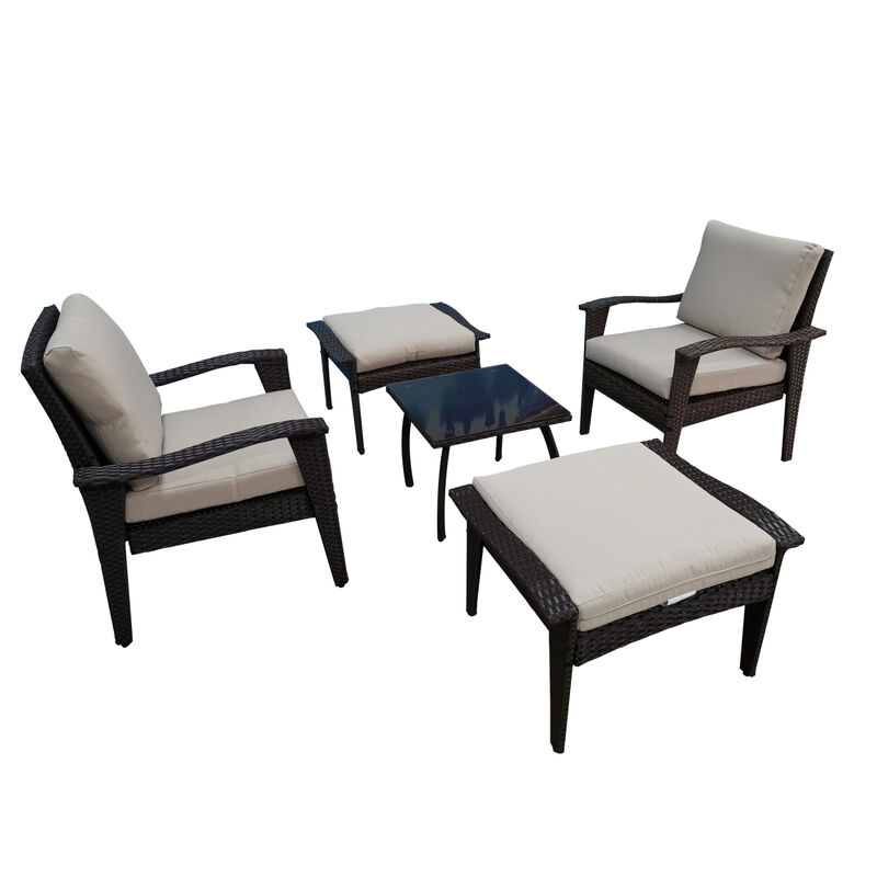 Streamdale Rattan Wicker Patio Lounge Chairs image number 0