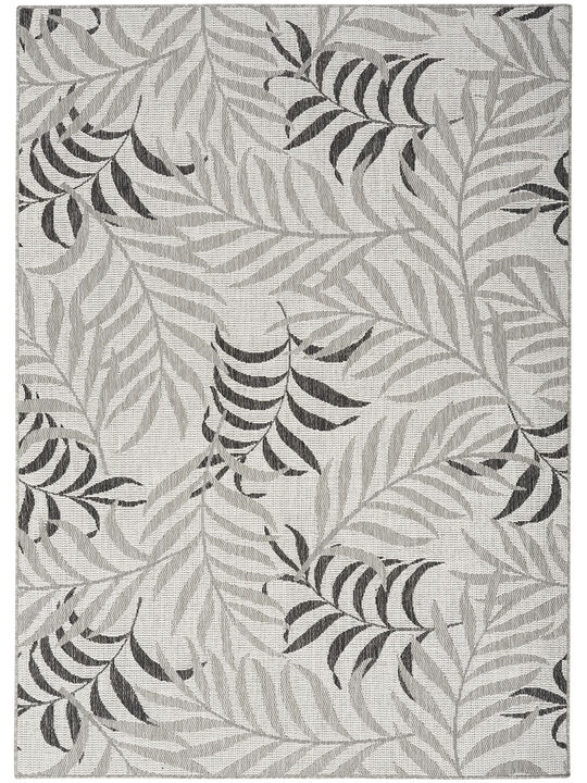 Garden Oasis GOA01 Gray 4' x 6' Rug